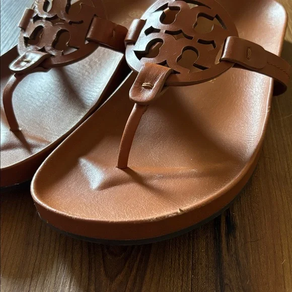 Tory Burch Tan Slide Sandals - Picture 3 of 6